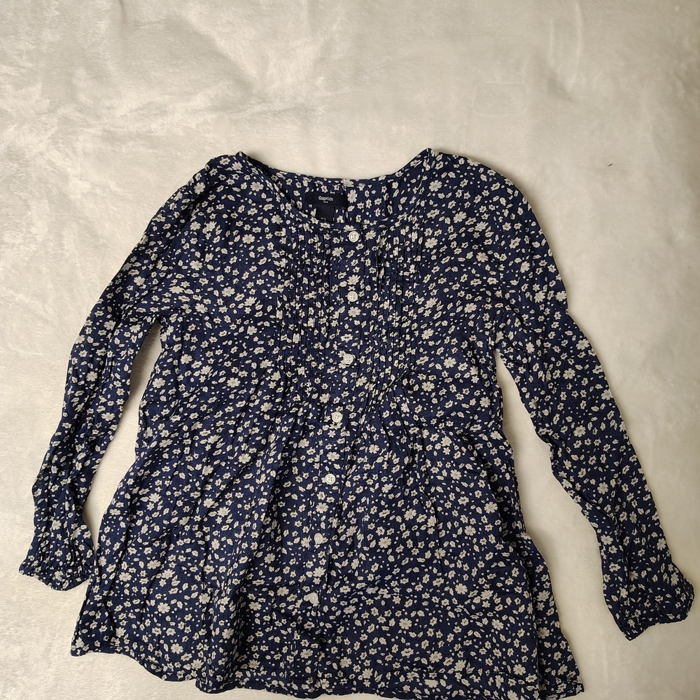 GapKids Girls Floral Long Sleeve Blouse SZ L